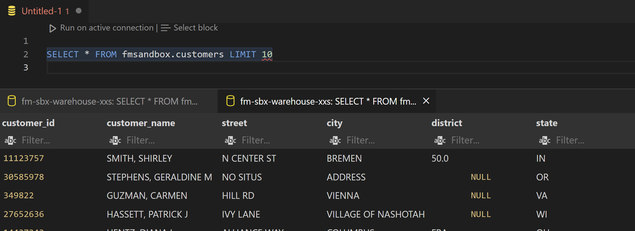 dbx-sql-09-results-panel