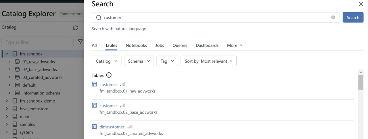 Data Discovery – Search Capabilities