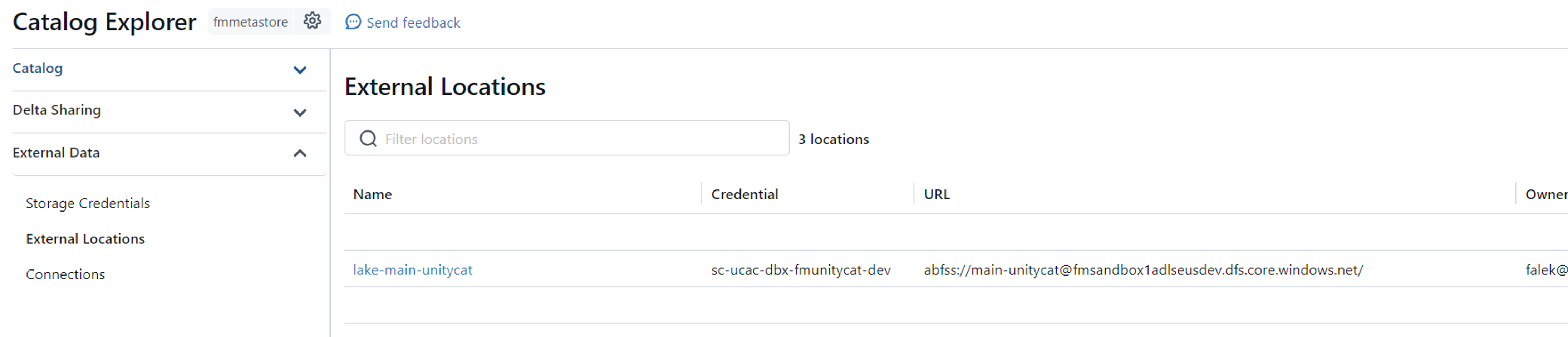 External Data - External Locations